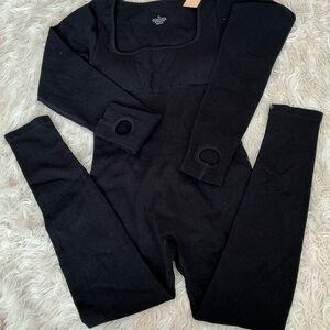 Black Long Sleeve Jumpsuit